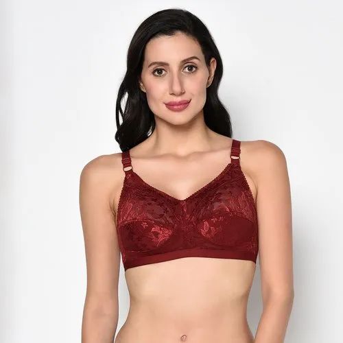 PRETTYBOLD LACE,COTTON Ladies Bra, For Daily Wear