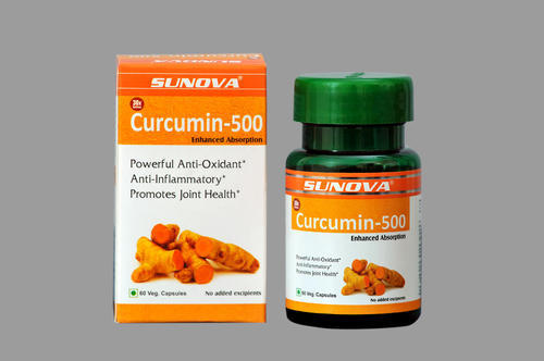 Sunova Curcumin-500 Mg Curcumin Extract 95% And Piperine Extract 95%.