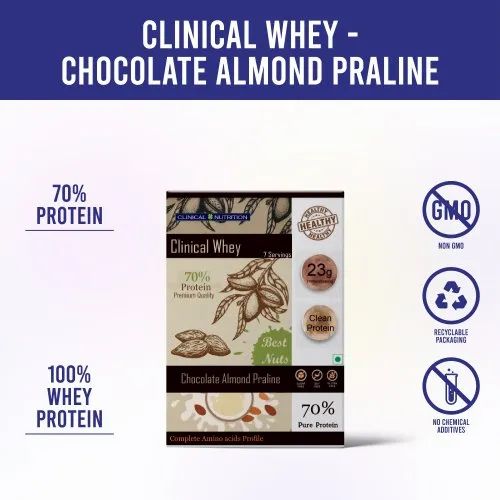 Clinical Whey Chocolate Almond Praline, 7 Sarched, Non prescription