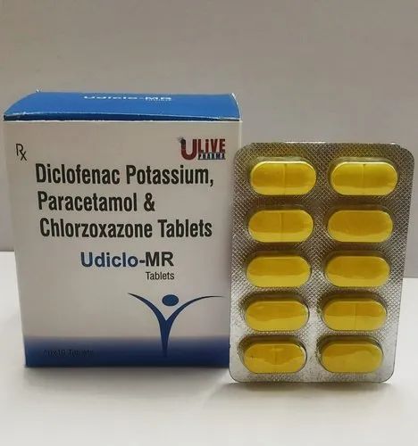 UDICLO MR Diclofenac Potassium 50mg + Paracetamol 325mg + Chlorzoxazone 250mg