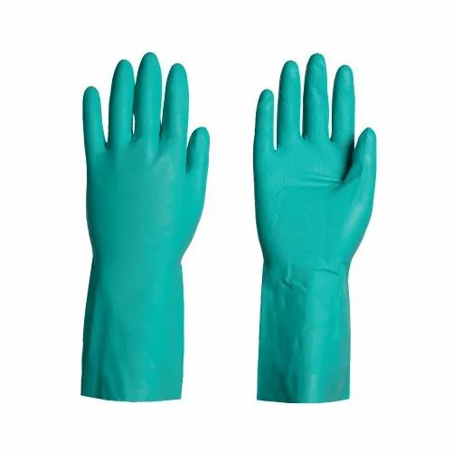 Nitrile Chemical Resistant Gloves, Pack Type: Box