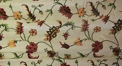 Decorative Crewel Fabric