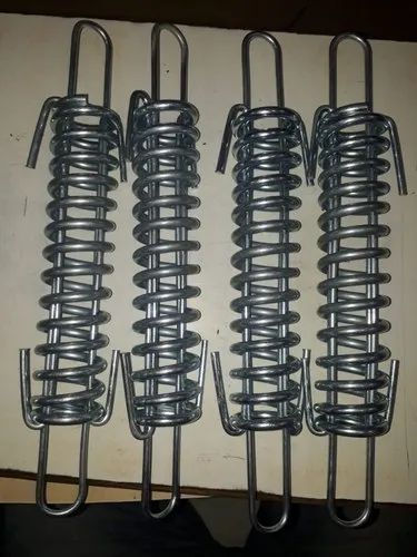 Gi Steel 300 mm Silver Fence Tension Spring, For Solar Fencing