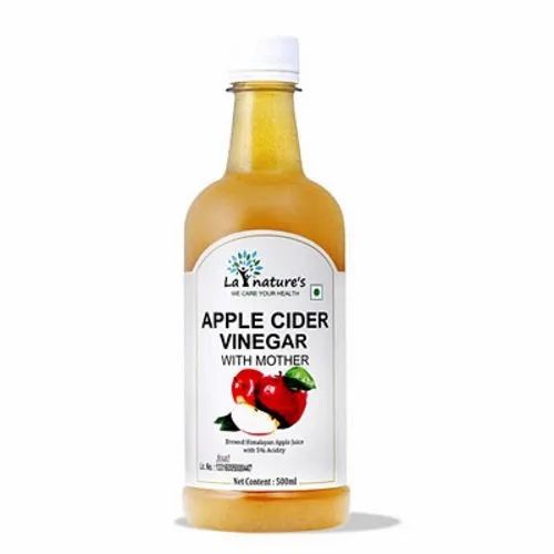 Natural La Nature's Apple Cider Vinegar with Mother, Packaging Size: 500 mL