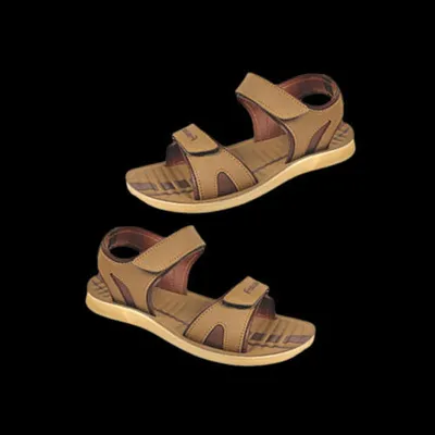 Fencer Brown and Tan Mens Sandal, Size: 7 and 8