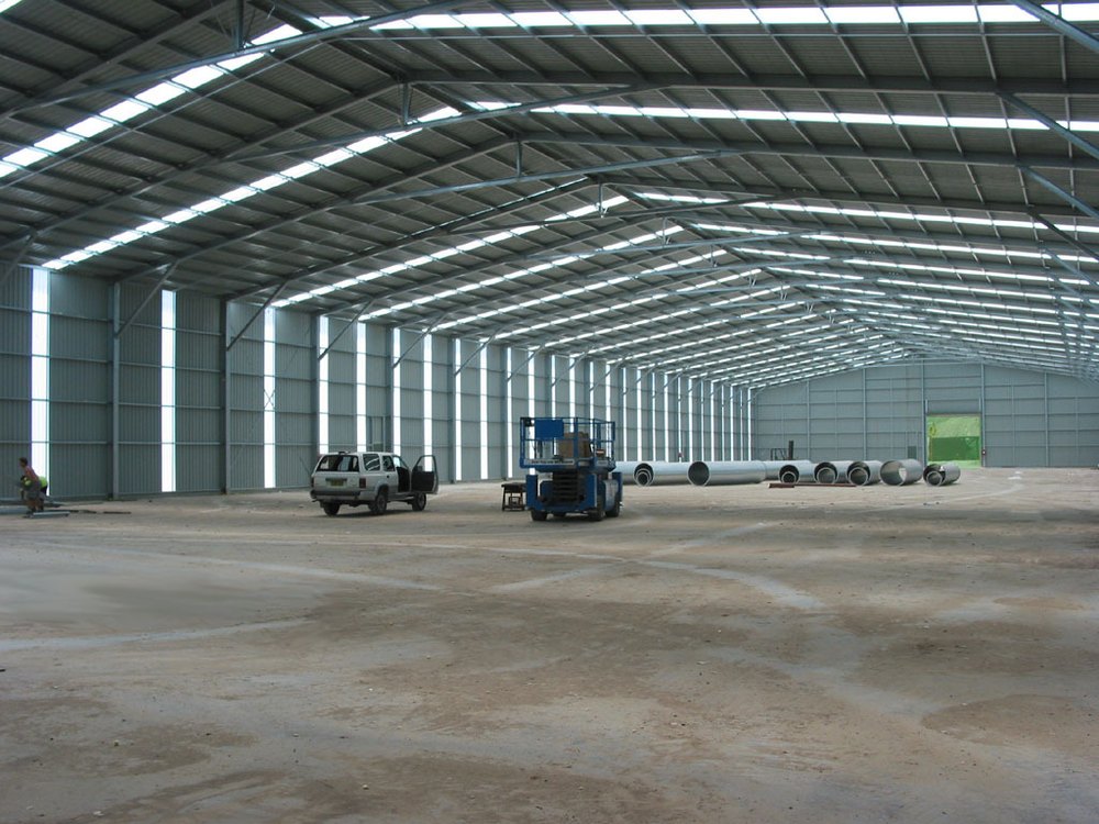 Steel And PVC Industrial Sheds