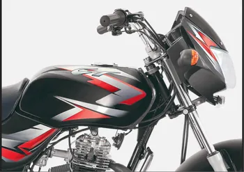 Red And Black Bajaj CT 100 Bike