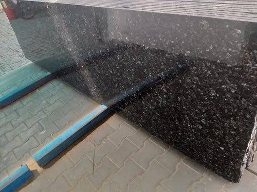 Polished Big Slab Black Pearl Granite, For Countertops, Thickness: 20-25 mm