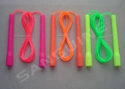 PVC Assorted Long Handle Licorice Jump Ropes, For Skipping Exercise