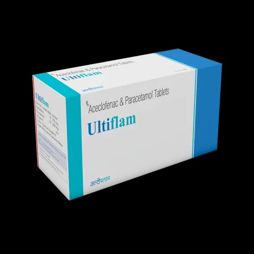 Aceclofenac Paracetamol Tablet ( Ultiflam ), Packaging Type: Blister, 1x20