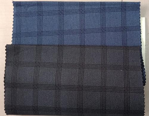 CHECKS PRINT ON KNITTED FABRIC