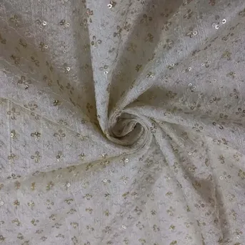 35 inch Dyeable Raw Silk Fabric, For Garments