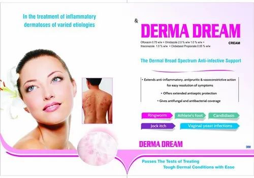 Derma Dream Skin Infection Cream, 24 Tubes