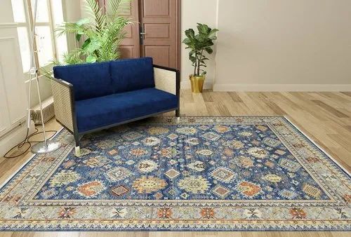 Blue Nylon Hand Knotted Carpets
