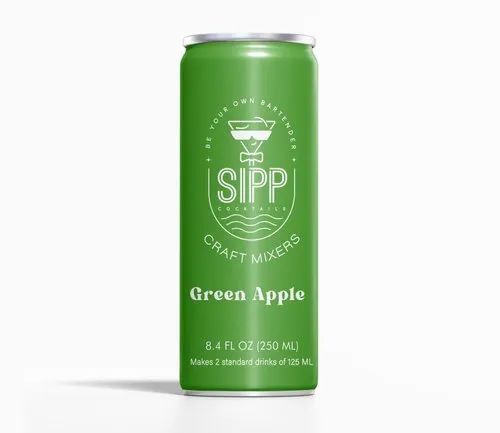 SIPP Green Apple Cocktail Mixer, Size: 250ml