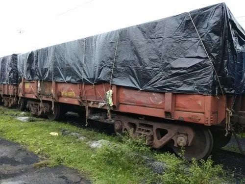 Black Polythene Wagon Cover, For Trains, Size: Universal