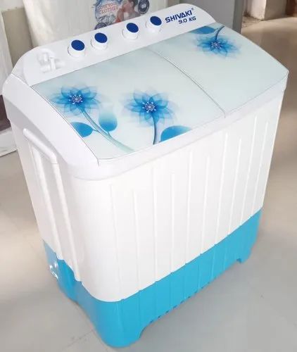 Shivaki Fully Automatic 9 Kg White And Blue Washing Machine