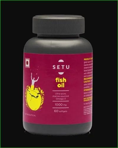Setu Fish Oil, Packaging Size: 1000mg, Packaging Type: Plastic Bottle