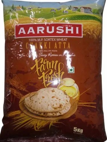 Aarushi Wheat Flour, Packaging Type: Plastic Bag, 3 Month