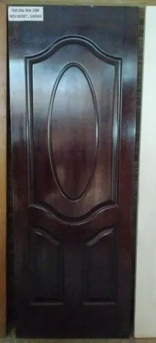 Brown Polished 2 Panel Teak Wood Doors