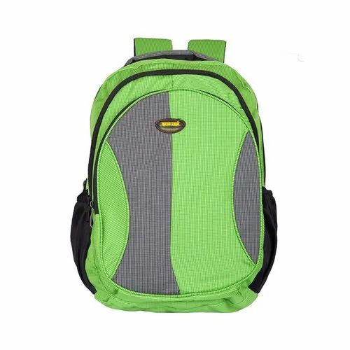 Green,Grey Unisex Children School Bag