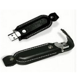 Black Stick Leather USB Pen Drive