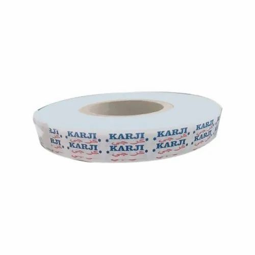 White Plain Stickers, For Barcode Printing, Size: Customiseed