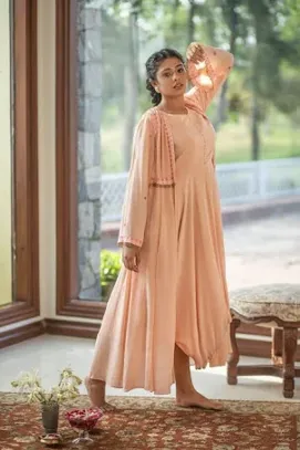 Dusty Pink maxi & duster jacket M