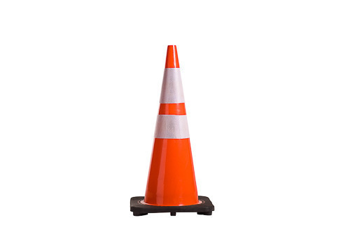 Rubber Base Traffic Cone, for Road Safety