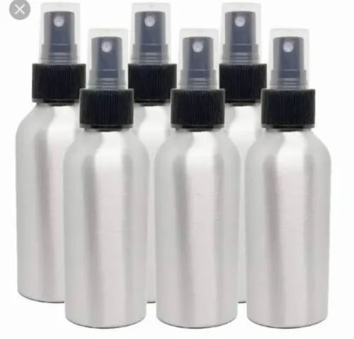 Hi-Tech silver Aluminium Perfume Spray Bottle, Use For Storage: Chemical, Capacity: 10ml 25ml 100ml 250ml