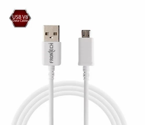 White Frontech USB V8 Data Cable