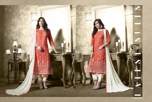 Cotton Embroidered Fancy Salwar Suit