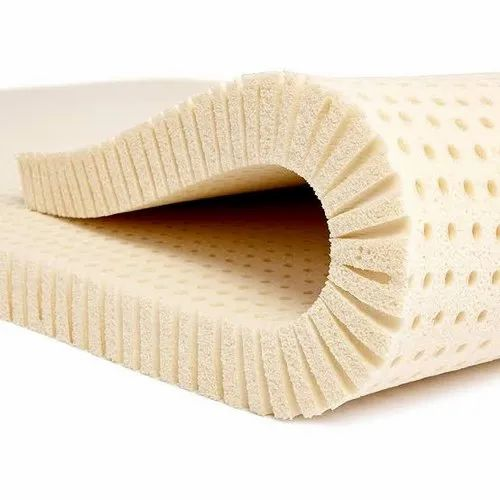 White Latex Foam Mattress, Thickness: 4 - 12 Inch