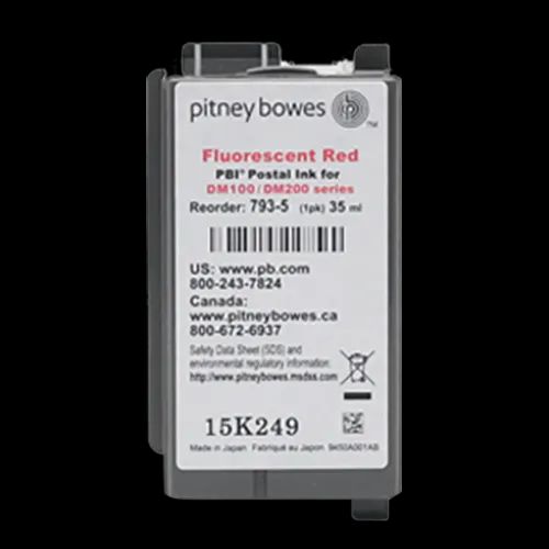 Pitney Bowes Red Ink Cartridge (35 ml) For B700 (Version 2) Tax Meter, For Stamp Duty Collection Solution