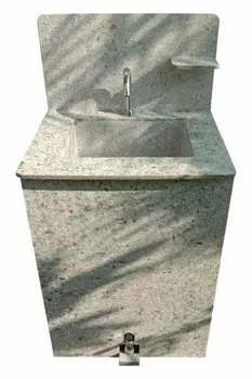 White Plastic Foot Operated Hand Wash Station