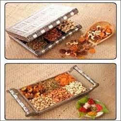 Dry Fruit in Metal Boxes & Trays