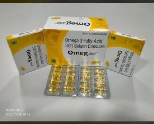 Omeg 500 Omega 3 Soft Gelatin Capsules, Solvista