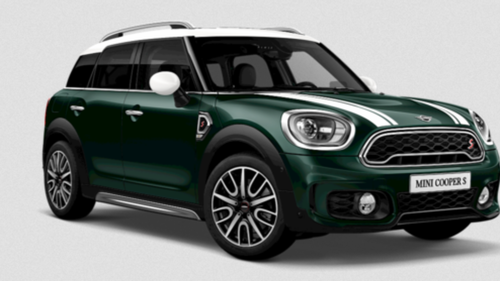 Mirror Caps And Bonnet Stripes And Mirror Caps And Bonnet Stripes Mini Countryman Cooper S JCW Inspired Car