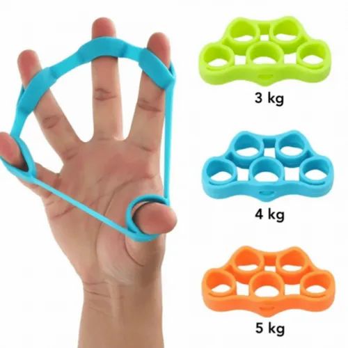 Gripnxt Silicon Finger Resistance Bands Set, For Forearm Strengthener