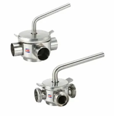 StainleSS Steel 2WAY & 3WAY Plug Valves-Dairy Application, SS 316l, Size: 1" To 4"