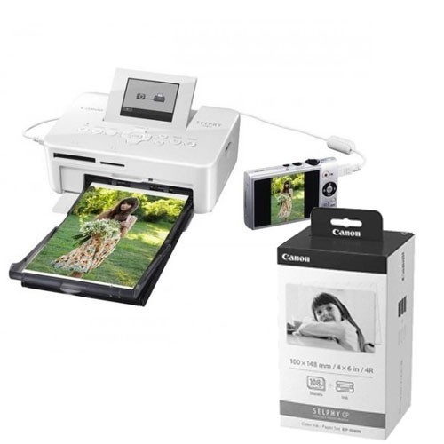 Canon Selphy CP810 Printer Color Ink Paper Set KP108IN