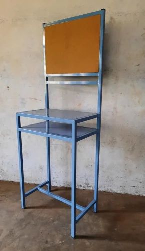 Ms Powder coated Smoke grey Side Table for Machine, For industry, Size: 600x400x900 Top Ht