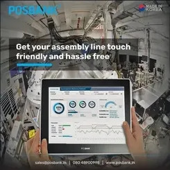 Posbank Industrial Fanless Touch Panel Computer, Memory Size: 4gb Upto 16gb