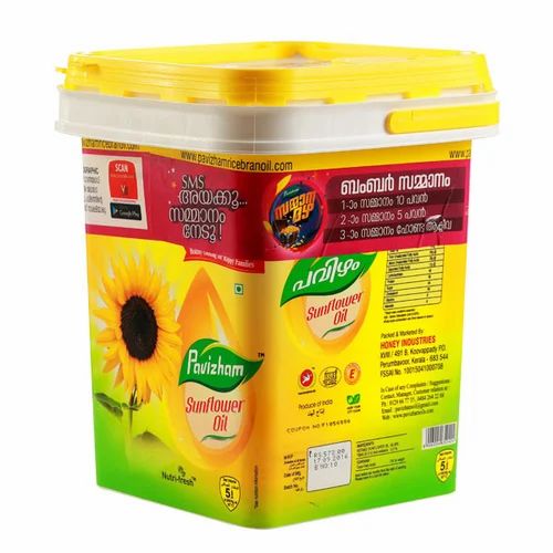 Pavizham Mono Unsaturated Sunflower Oil 5 Litre, Packaging Size: 1 litre, Packaging Type: Pouched