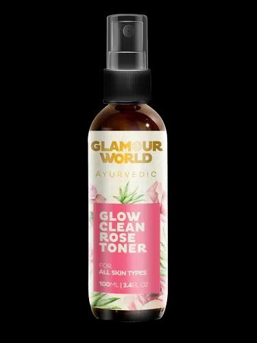 Glamour World Ayurvedic Glow Clean Rose Toner, Type Of Packaging: Bottle, Packaging Size: 100ml