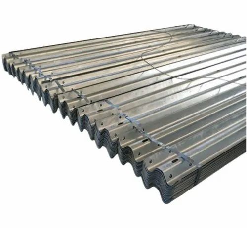 Silver Metal 8mm W Beam Crash Barrier