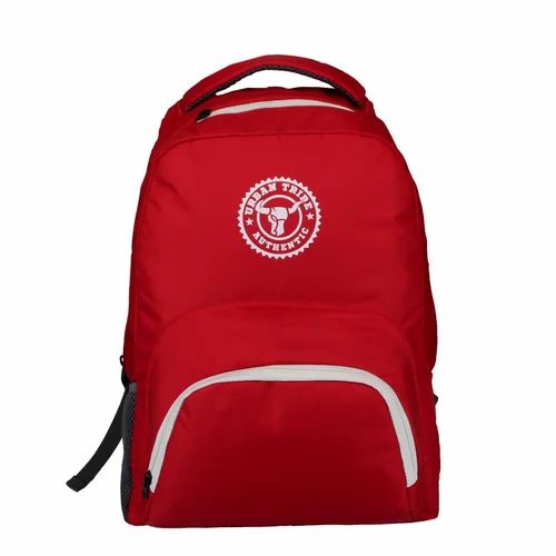 Polyester Red School Bag