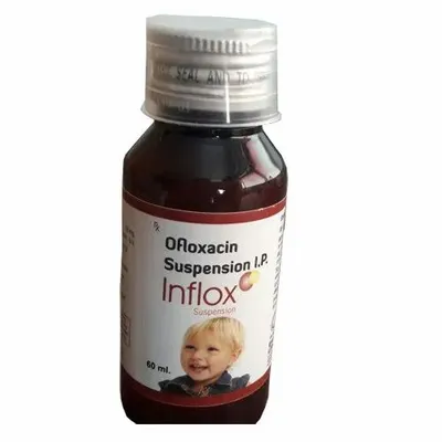 Inflox Allopathic Ofloxacin Suspension, Packaging Size: 65 mL, Packaging Type: Bottle