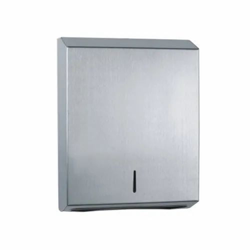 Wall Mounted Silver SS M/C Fold tissue dispenser big, Dimension/Size: 15X11X4