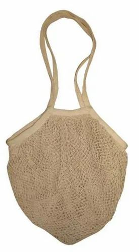 Natural Cotton Mesh Grocery Shopper, Packaging Type: Customizable, Size: 29 X 35 Cm (customisable)